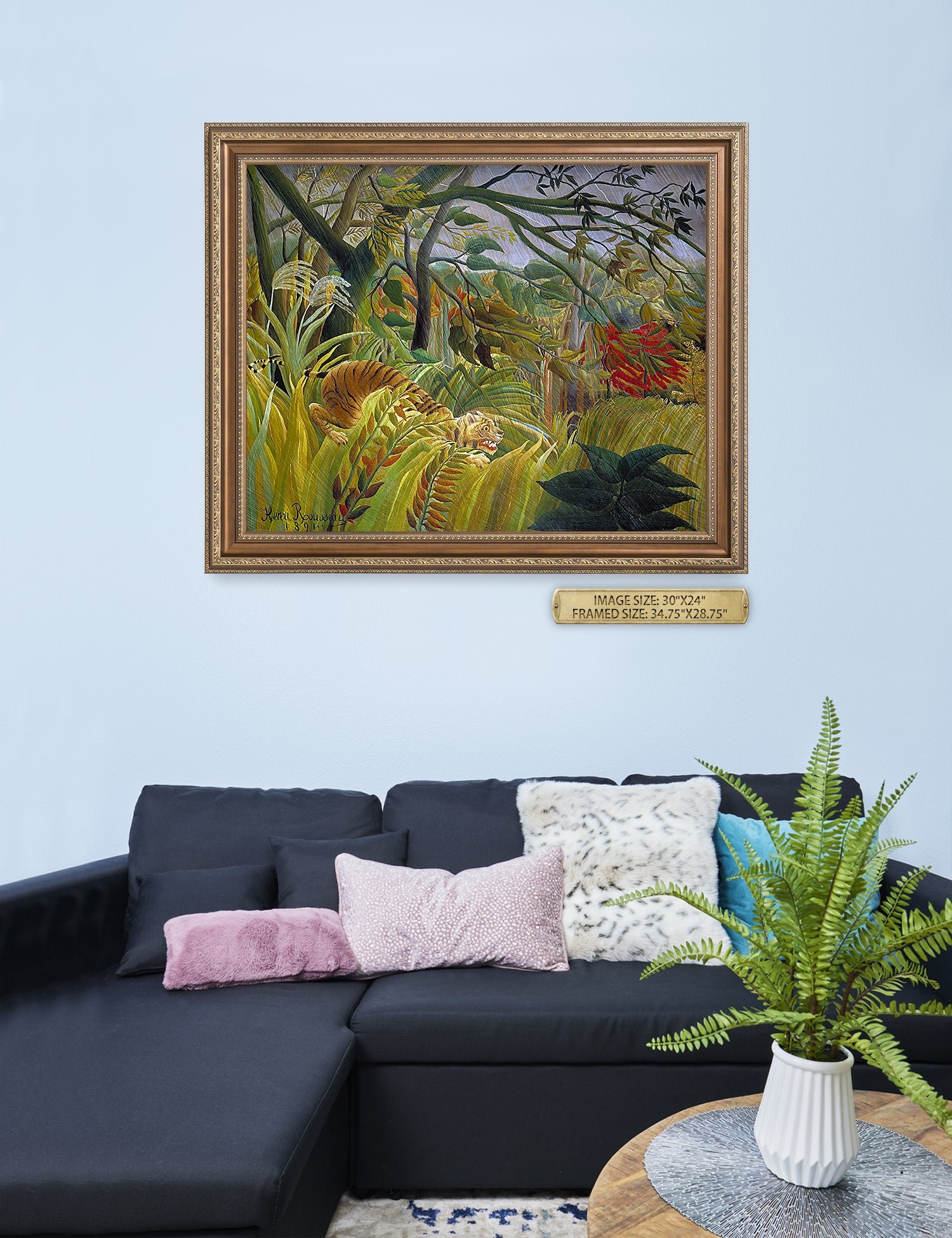 Tiger in a Tropical Storm. - Image 96