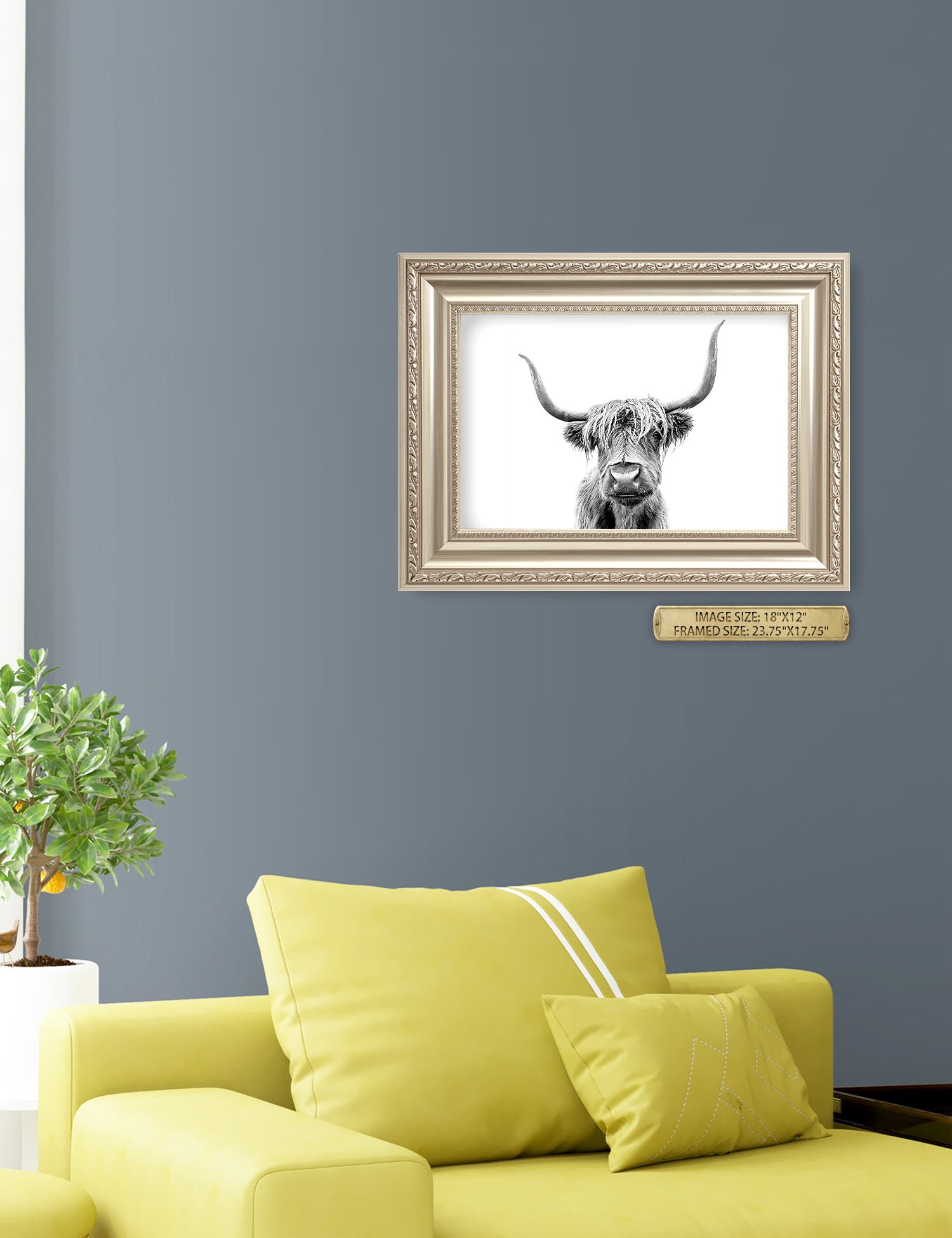 Yak Portrait Wild Animal Wall Art. - Image 33