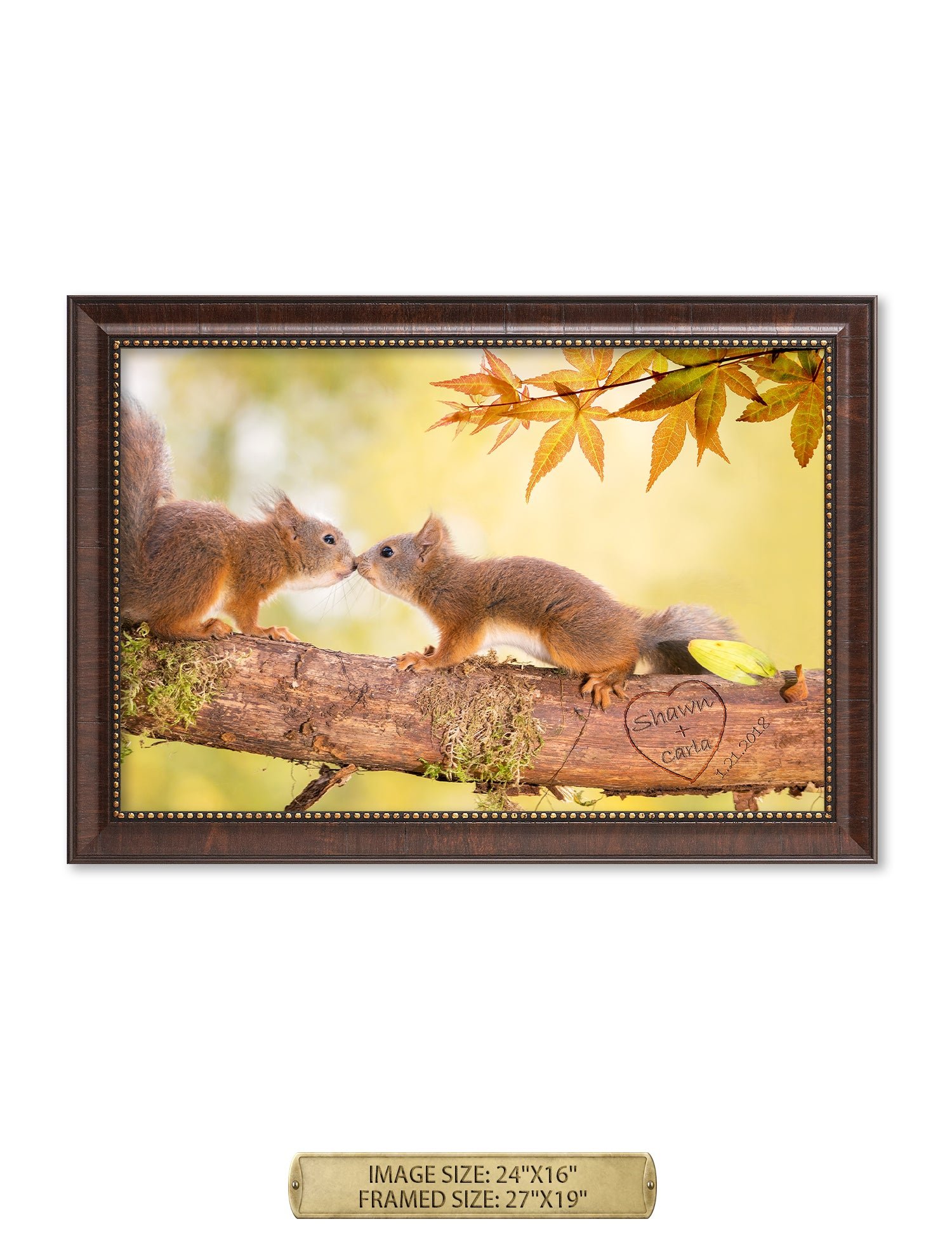 Two Loving Squirrels - Family Tree - Personalized Wall Art. - Image 17