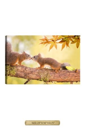 Two Loving Squirrels - Family Tree - Personalized Wall Art.