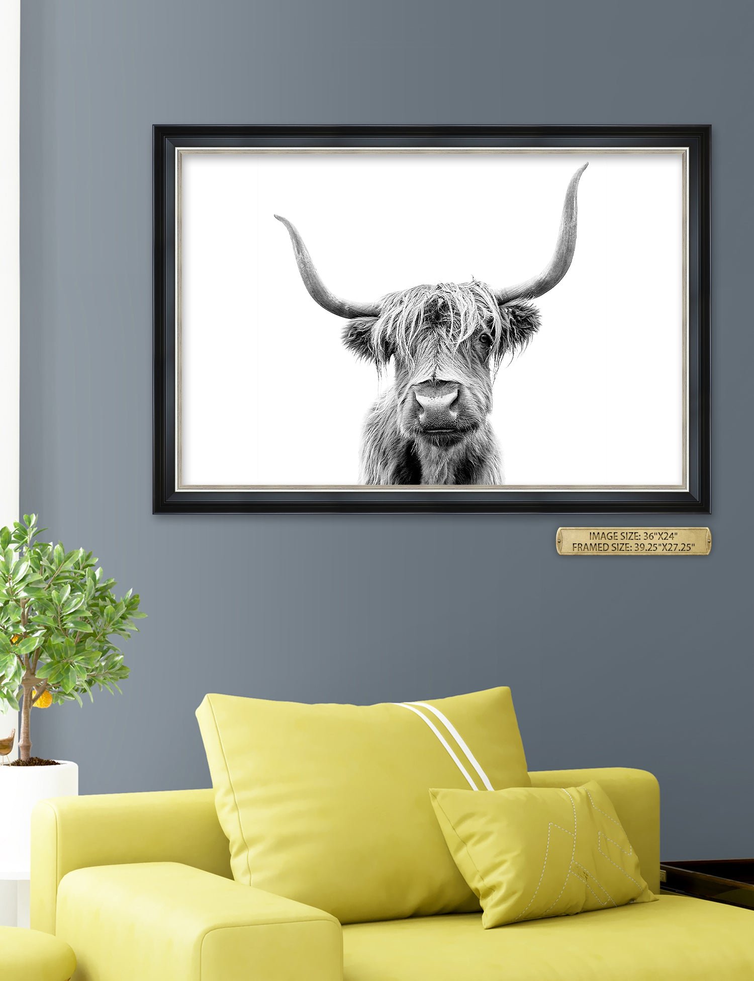 Yak Portrait Wild Animal Wall Art. - Image 167