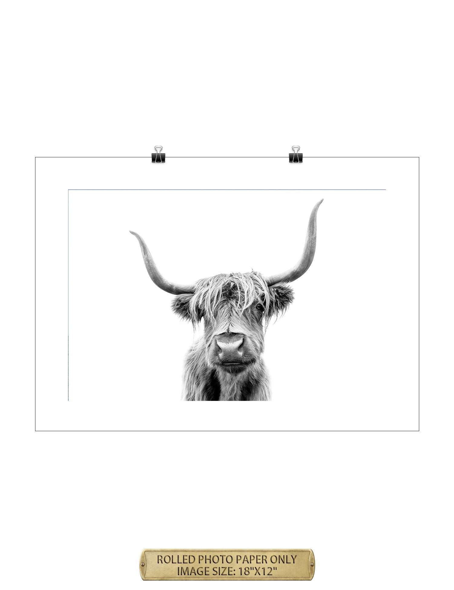 Yak Portrait Wild Animal Wall Art. - Image 7