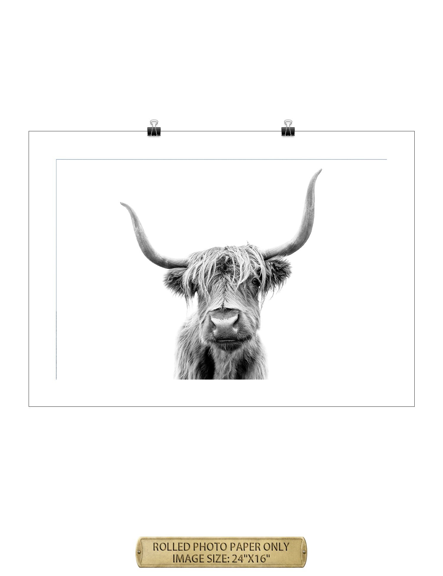Yak Portrait Wild Animal Wall Art. - Image 49