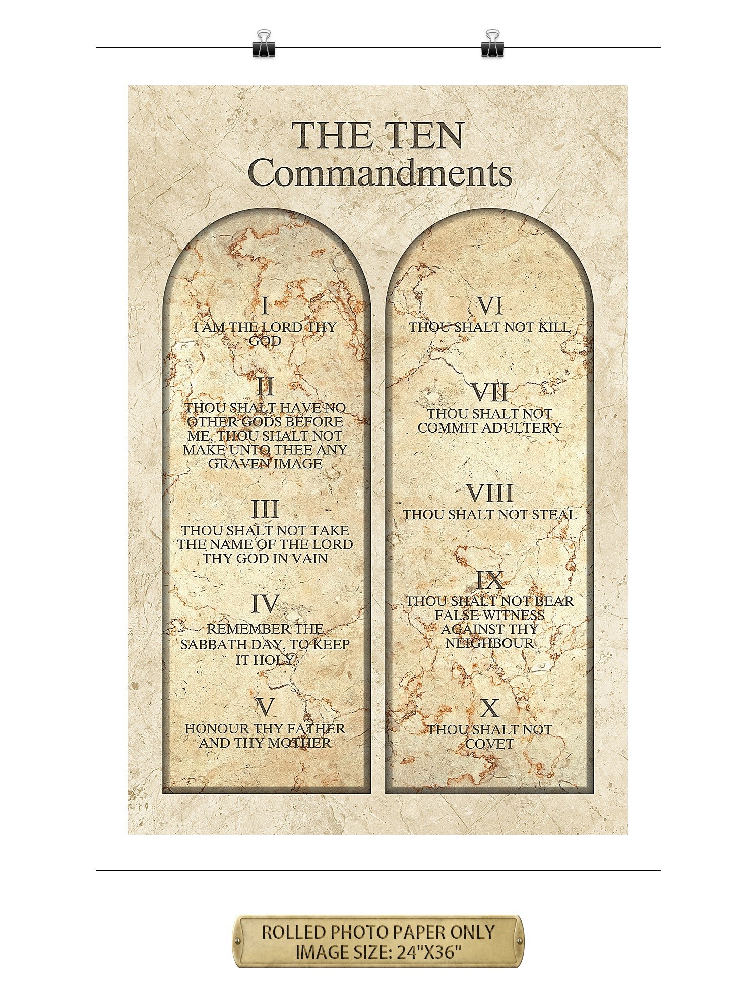 The Ten Commandments (Jewish Talmud Version). - Image 133