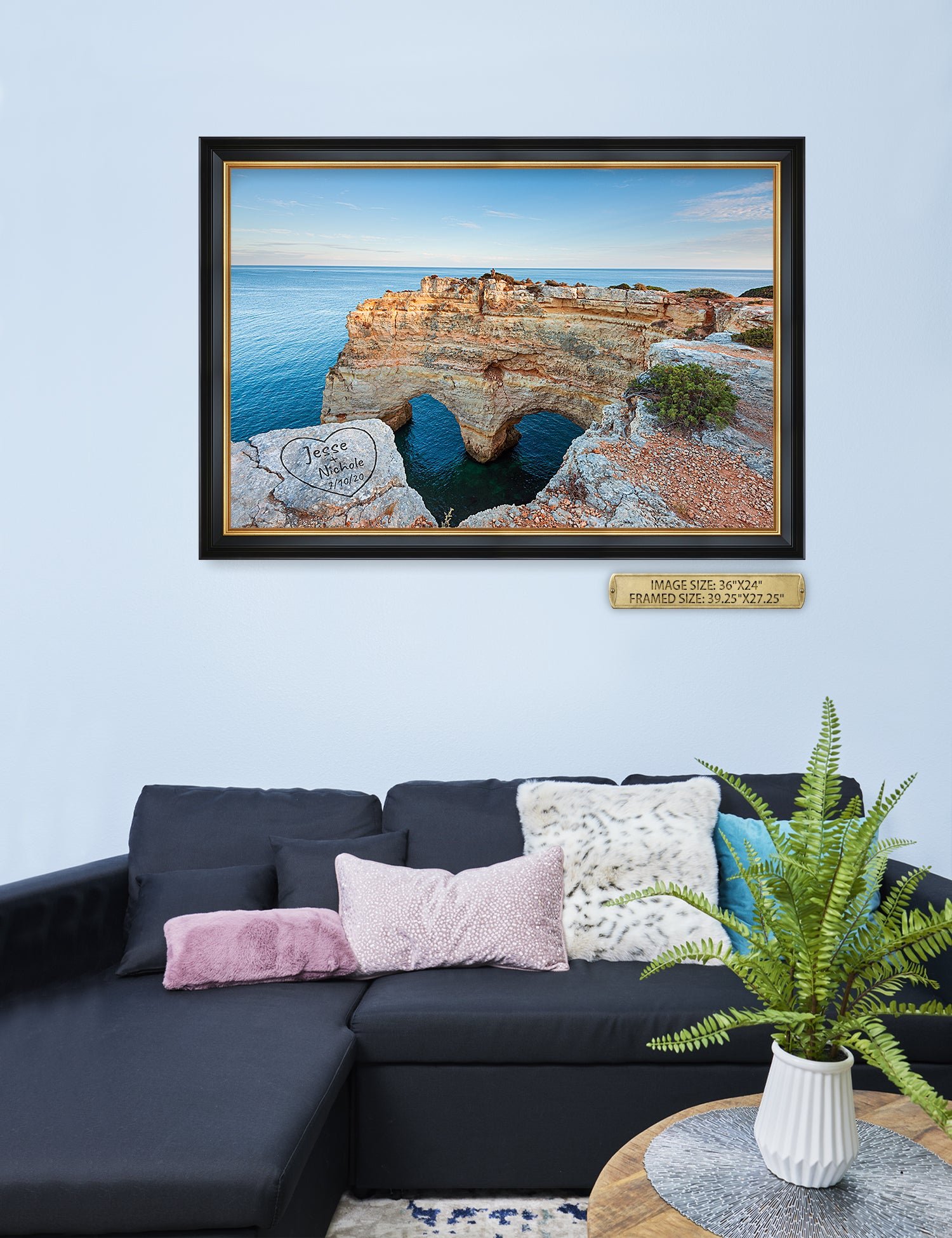 Algarve Amor. Personalized Wall Art With Your Names & Date. - Image 186