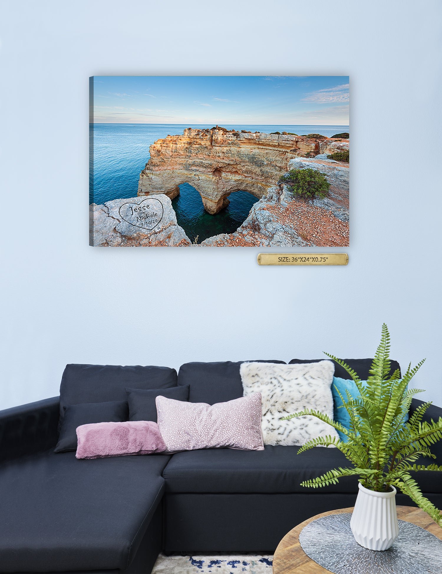 Algarve Amor. Personalized Wall Art With Your Names & Date. - Image 158
