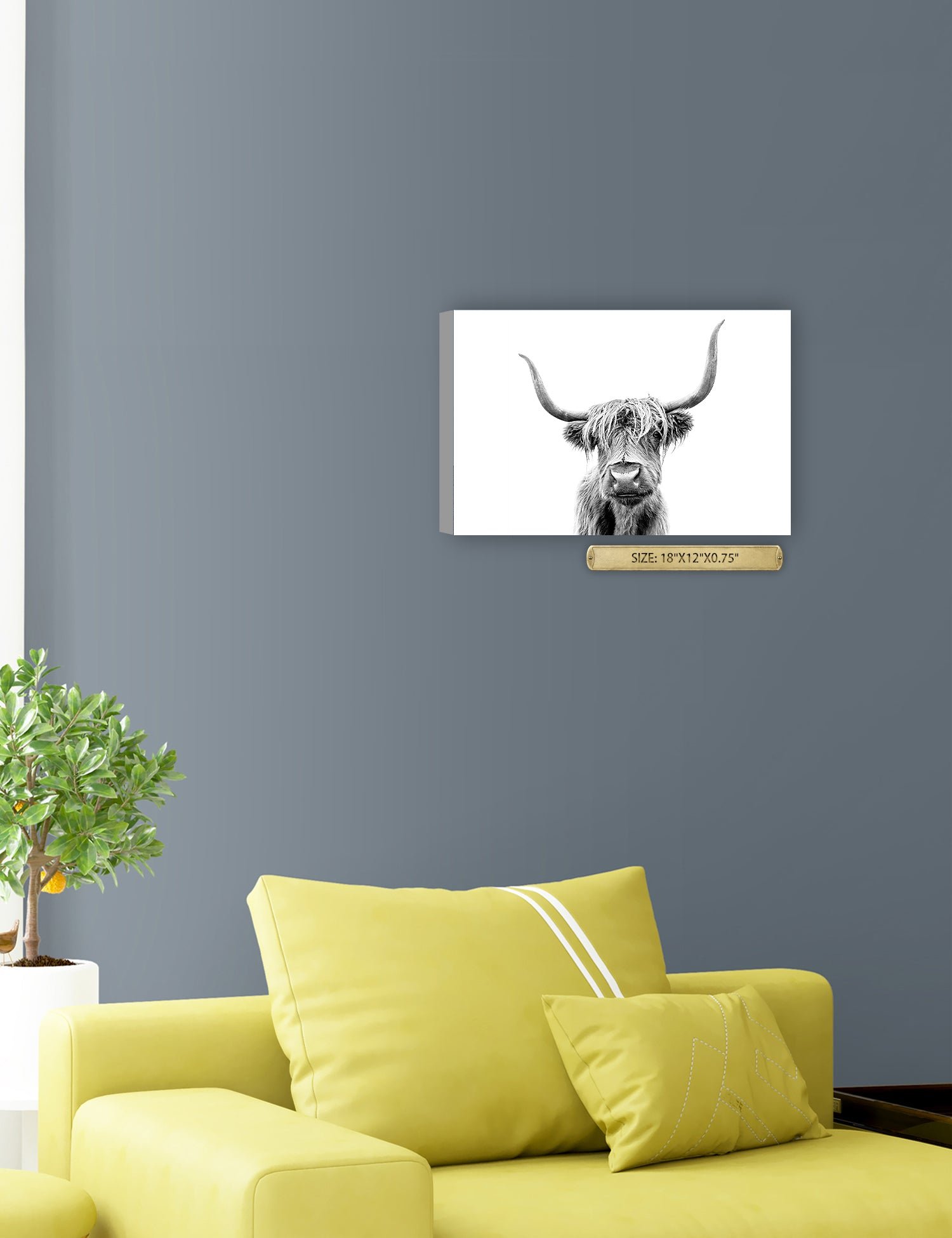 Yak Portrait Wild Animal Wall Art. - Image 9