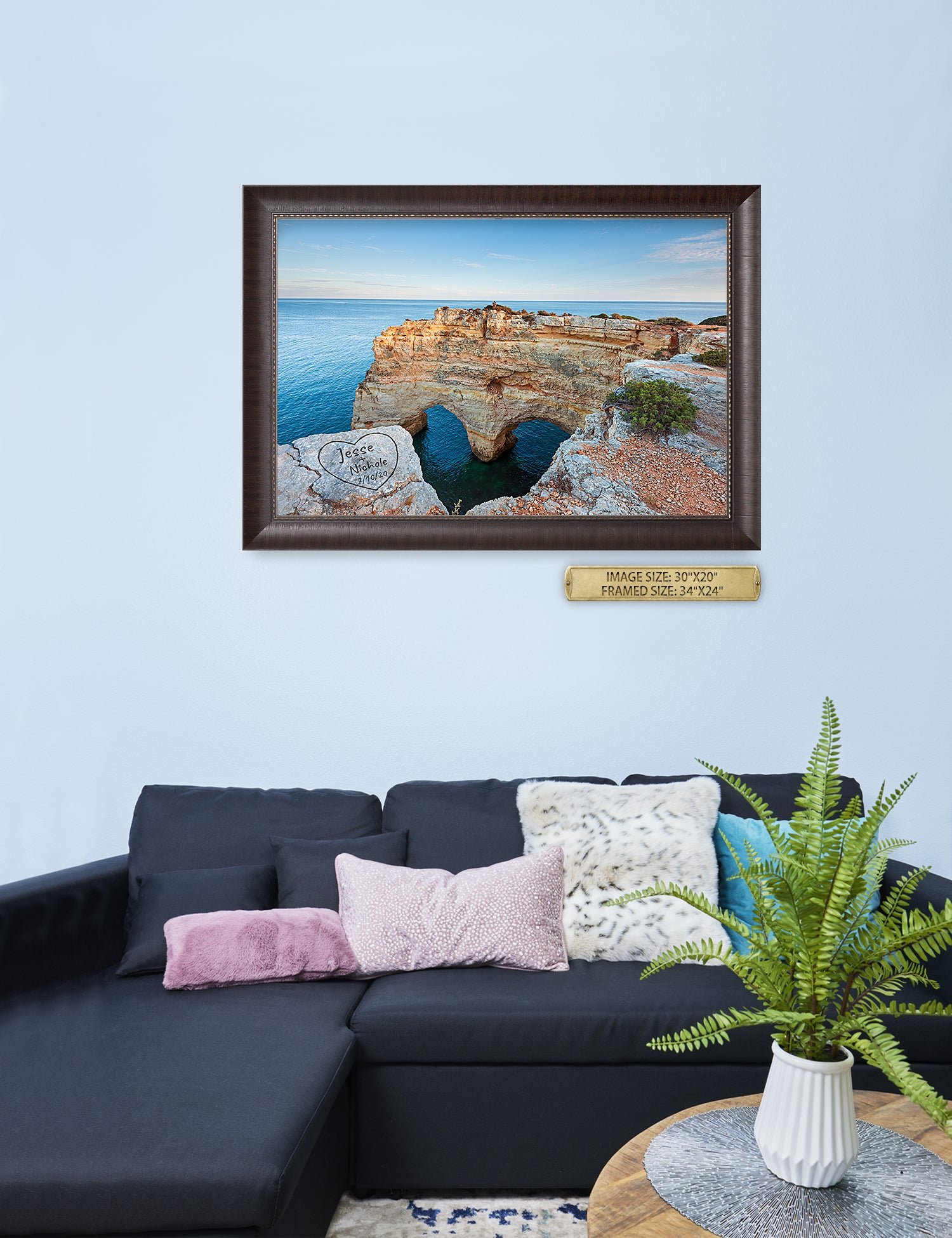 Algarve Amor. Personalized Wall Art With Your Names & Date. - Image 74
