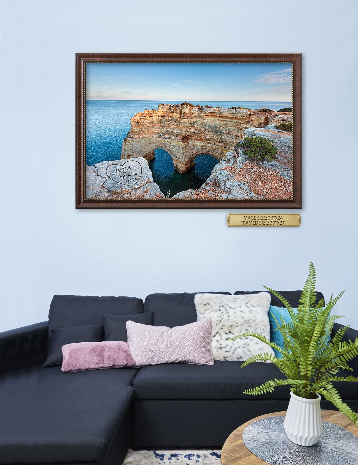 Algarve Amor. Personalized Wall Art With Your Names & Date. - Image 162