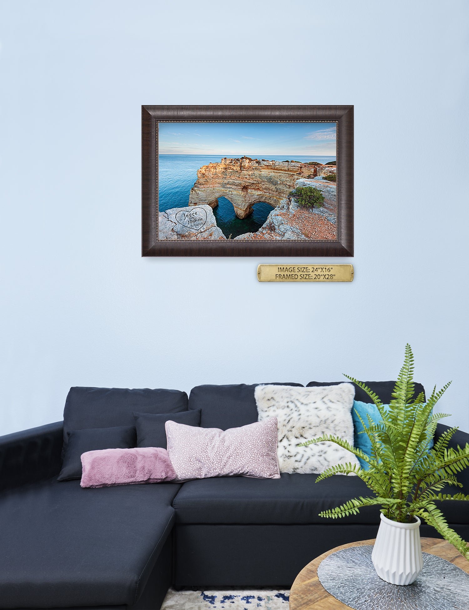 Algarve Amor. Personalized Wall Art With Your Names & Date. - Image 26
