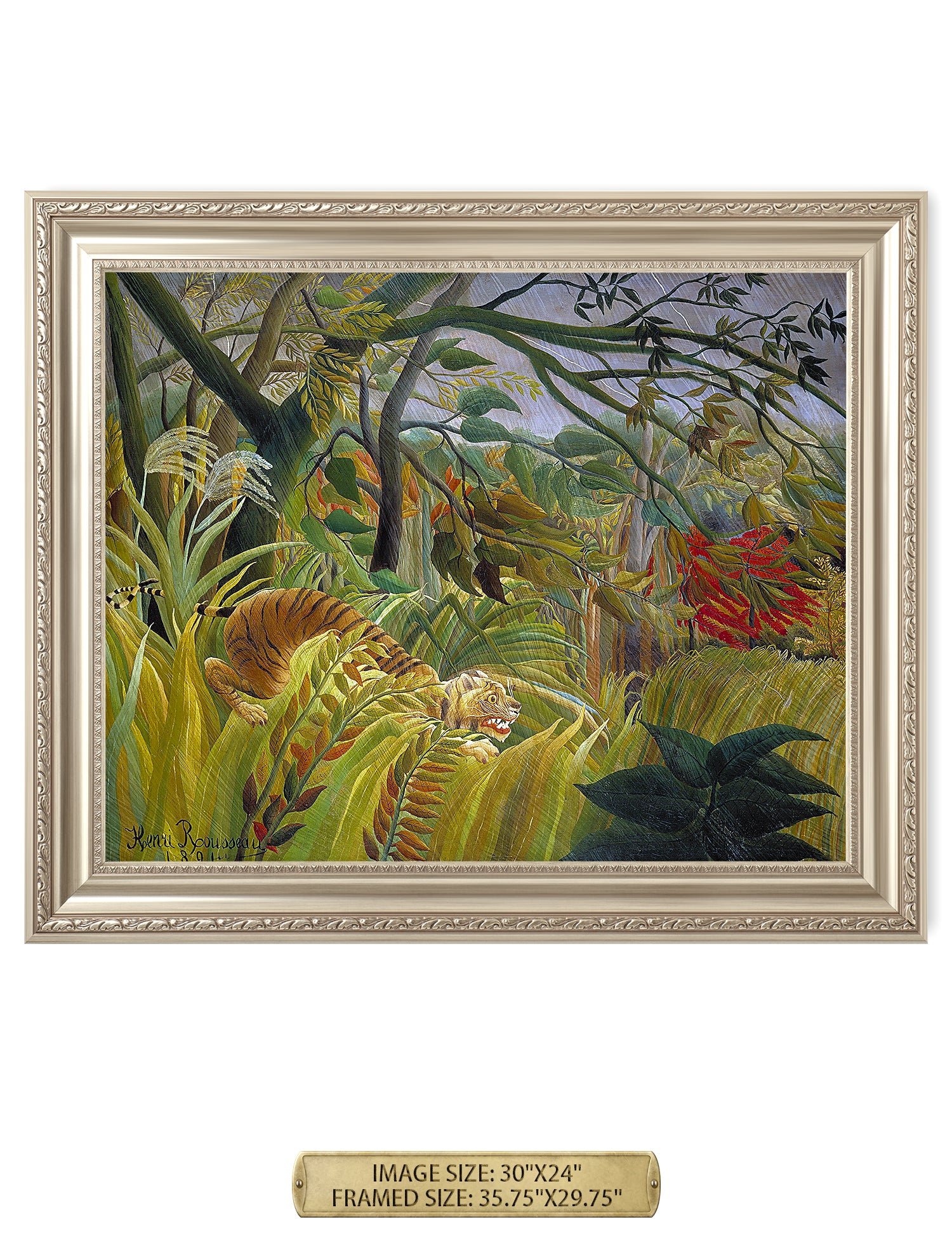 Tiger in a Tropical Storm. - Image 103