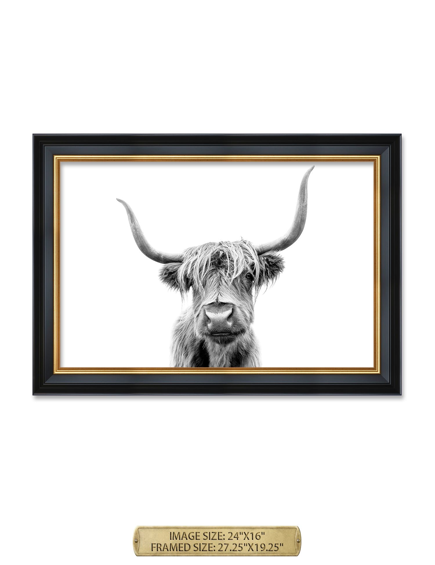 Yak Portrait Wild Animal Wall Art. - Image 77
