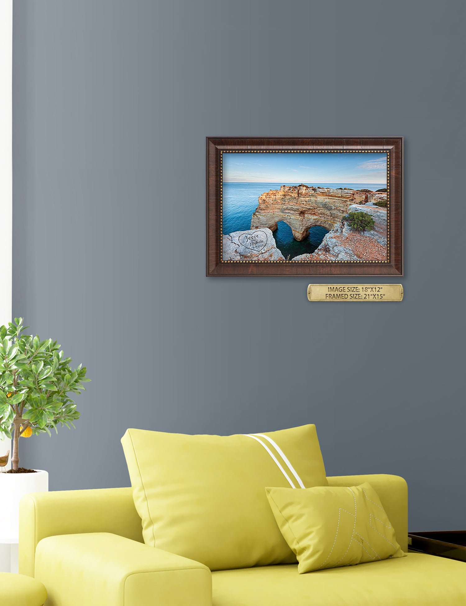 Algarve Amor. Personalized Wall Art With Your Names & Date. - Image 115