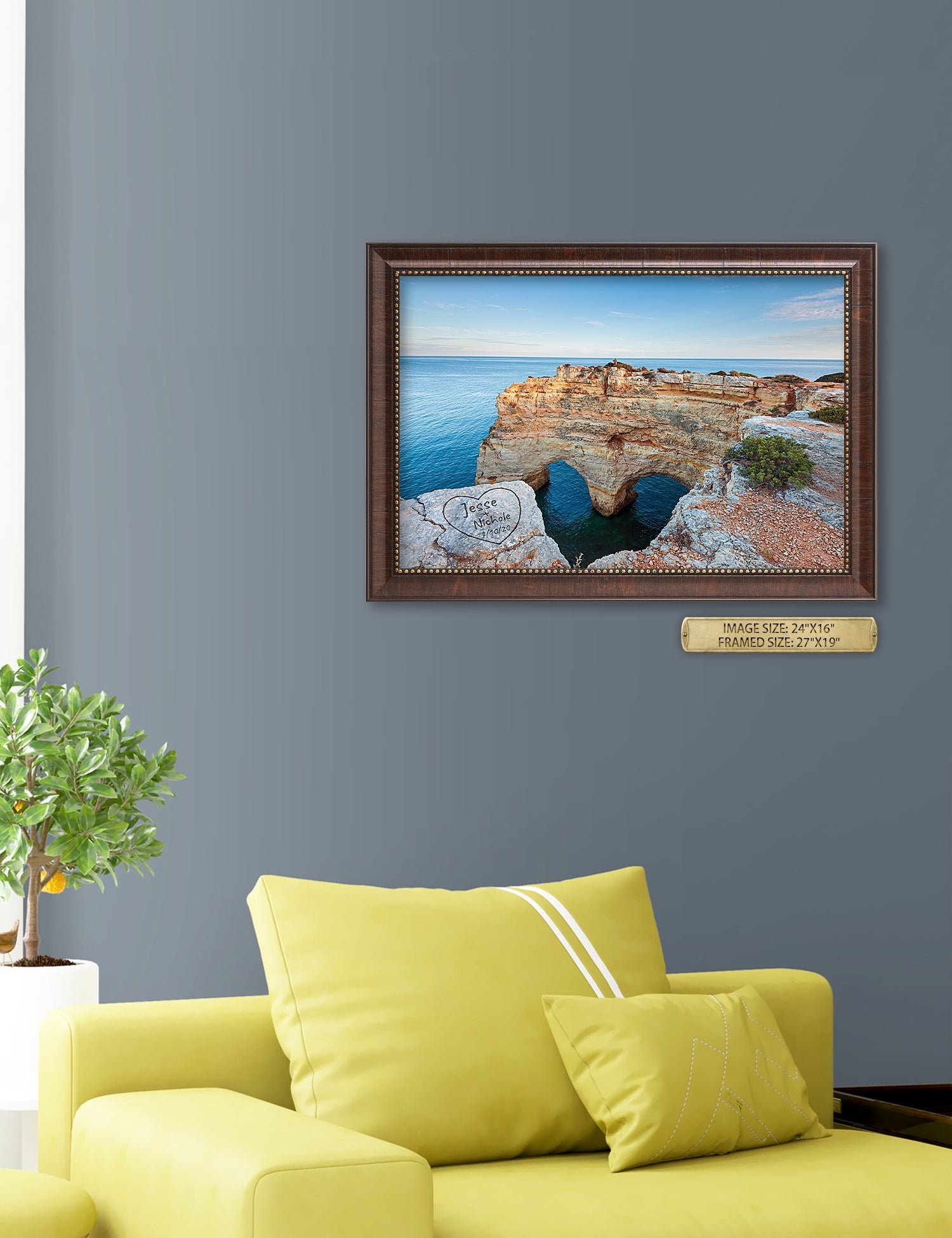 Algarve Amor. Personalized Wall Art With Your Names & Date. - Image 19