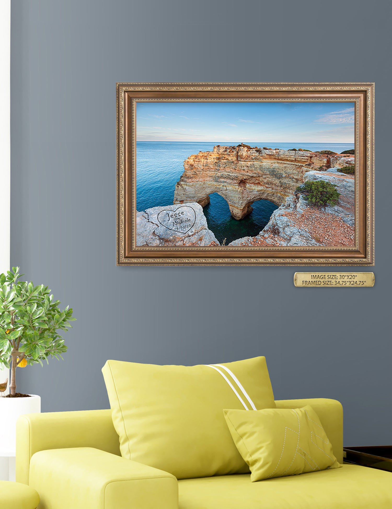 Algarve Amor. Personalized Wall Art With Your Names & Date. - Image 79