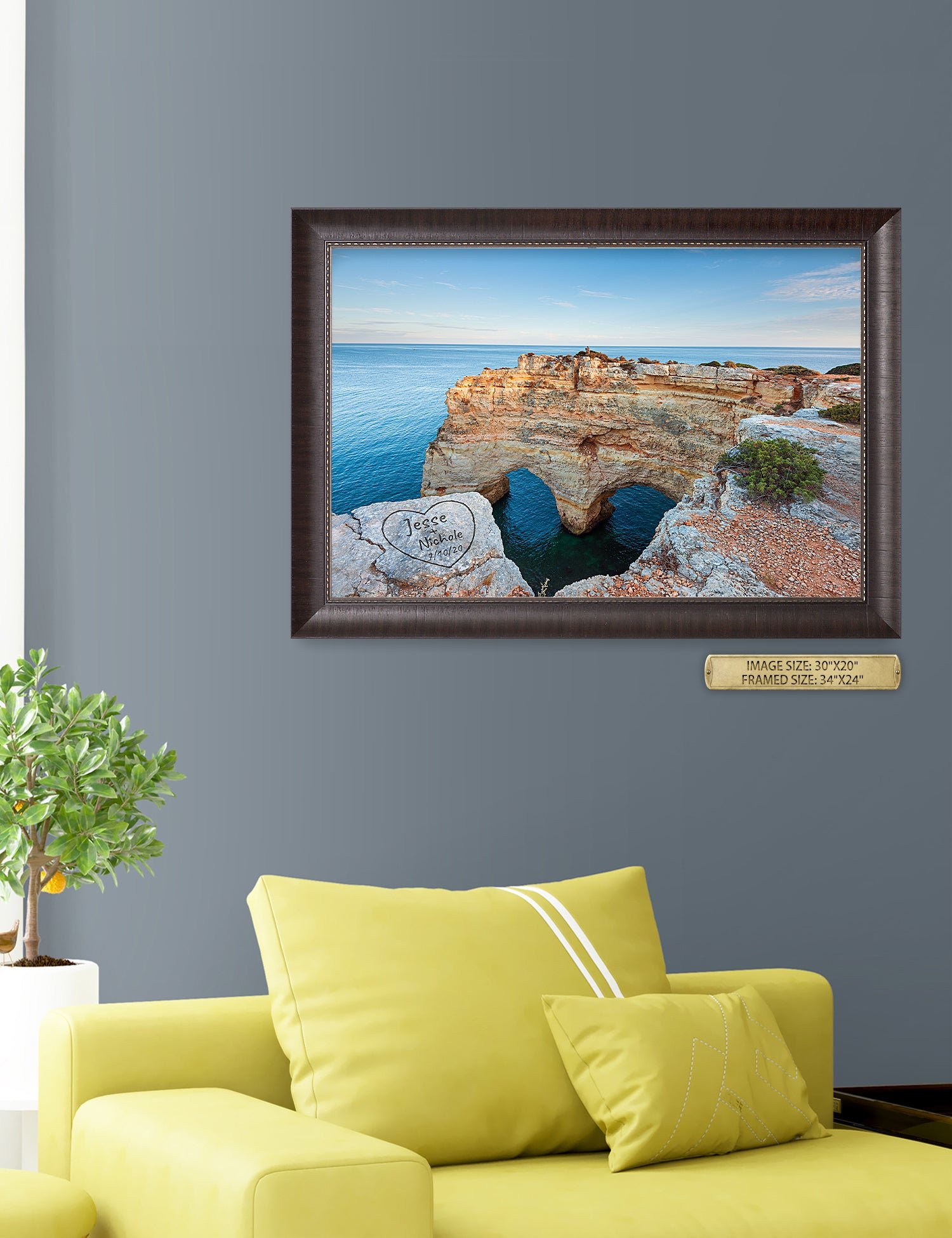 Algarve Amor. Personalized Wall Art With Your Names & Date. - Image 75