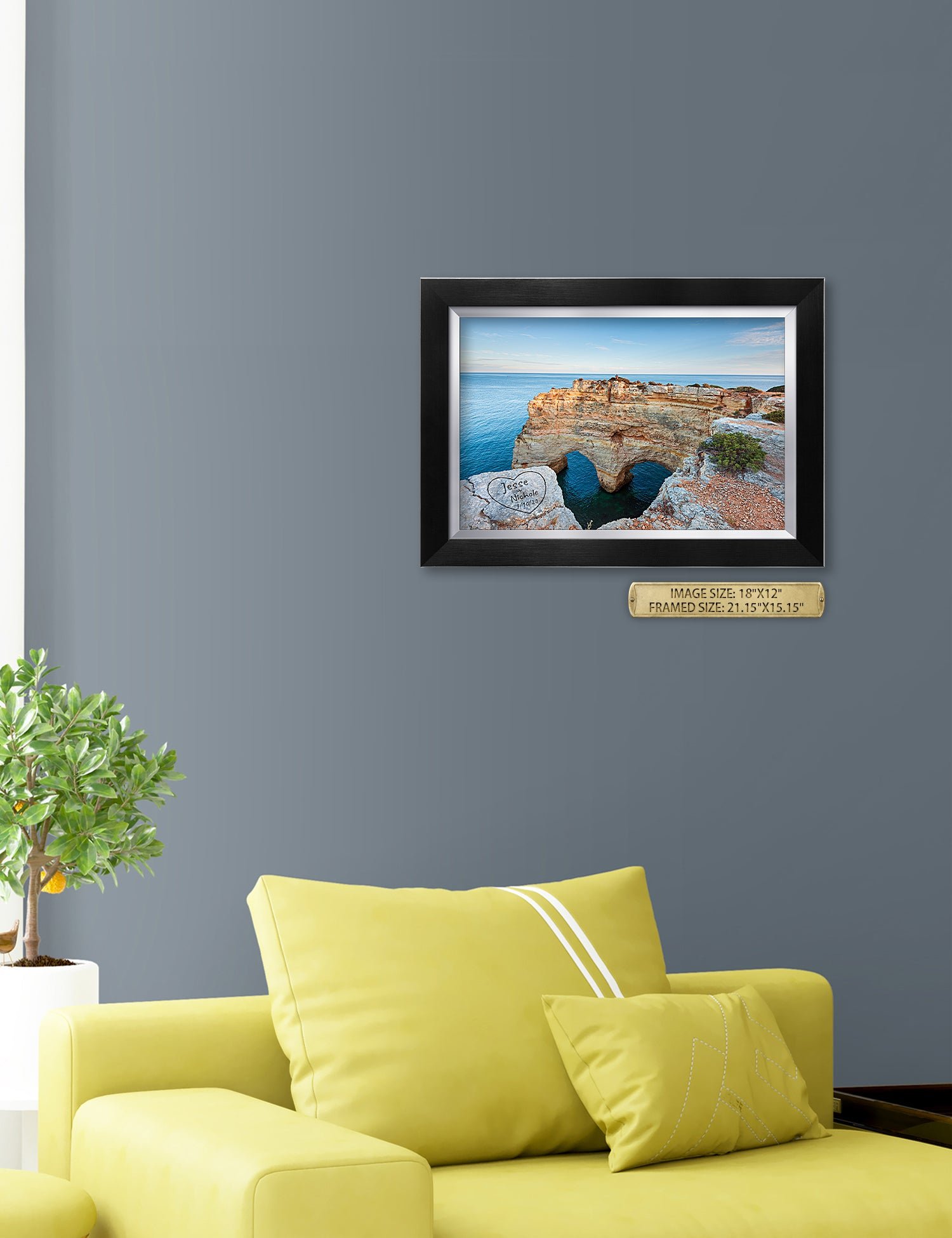 Algarve Amor. Personalized Wall Art With Your Names & Date. - Image 119