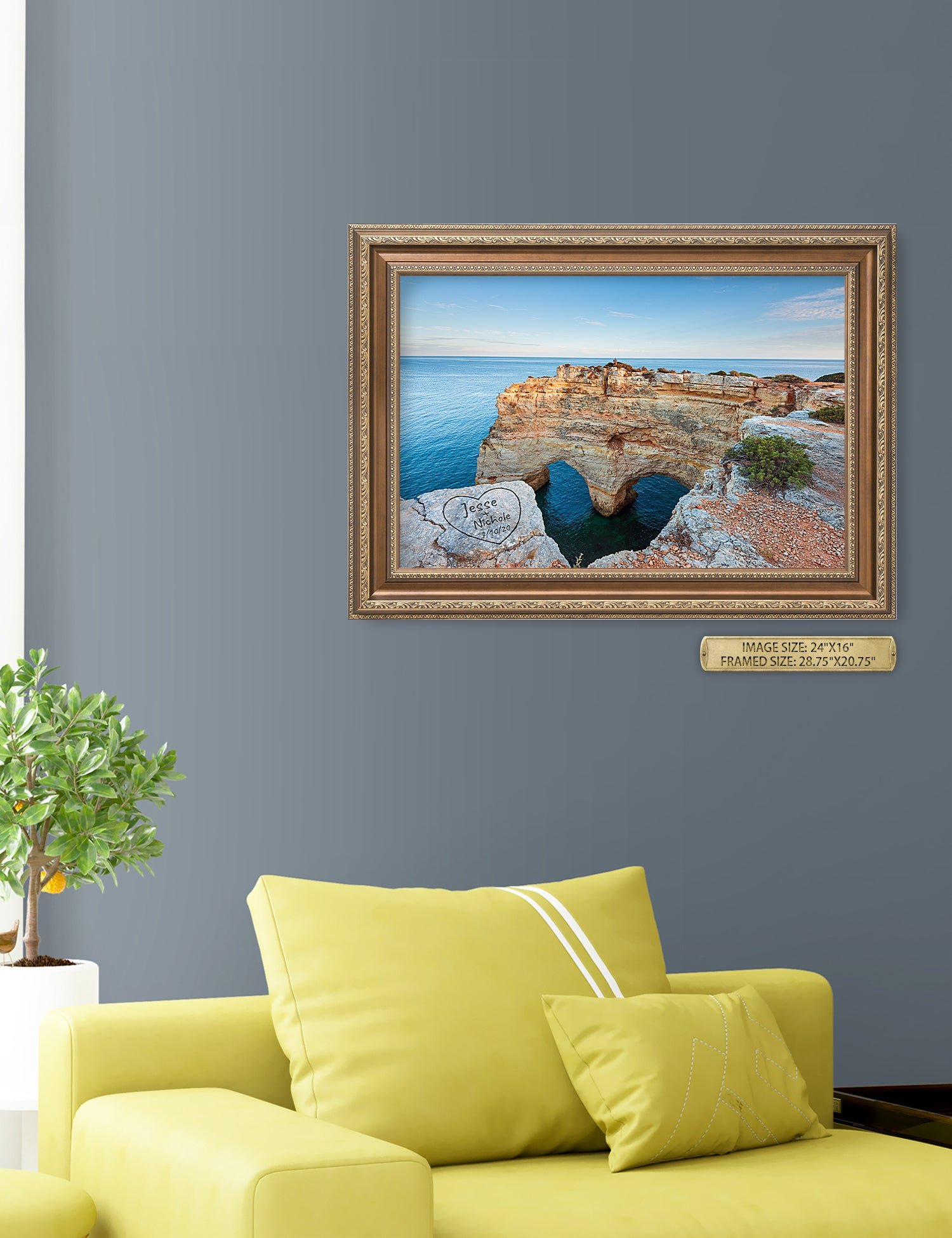Algarve Amor. Personalized Wall Art With Your Names & Date. - Image 31